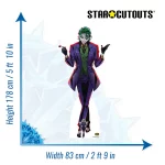 The Joker Anime Style DC Comics Official Lifesize + Mini Cardboard Cutout Size