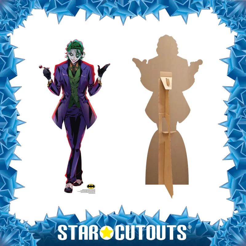 The Joker Anime Style DC Comics Official Mini Cardboard Cutout Frame