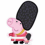 George Pig Palace Guard Peppa Pig Official Large + Mini Cardboard Cutout Front