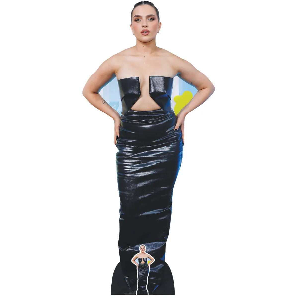Mae Muller Black Dress English Singer Lifesize + Mini Cardboard Cutout Front