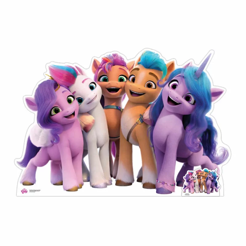My Little Pony Group Official Large + Mini Cardboard Cutout Standee Front