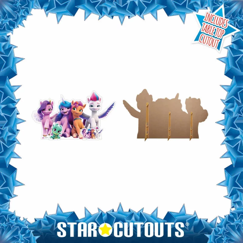 My Little Pony Group Official Lifesize + Mini Cardboard Cutout Frame