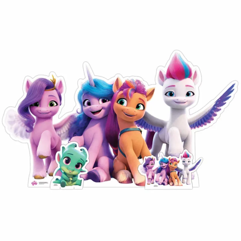My Little Pony Group Official Lifesize + Mini Cardboard Cutout Front