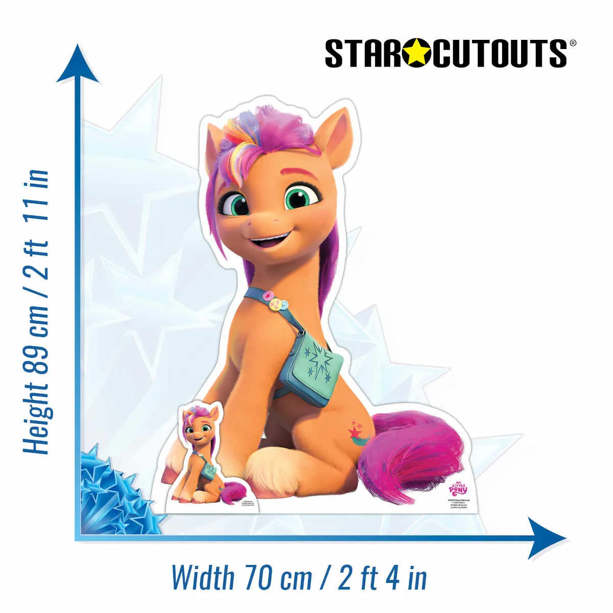Sunny Starscout My Little Pony Official Large + Mini Cardboard Cutout Size