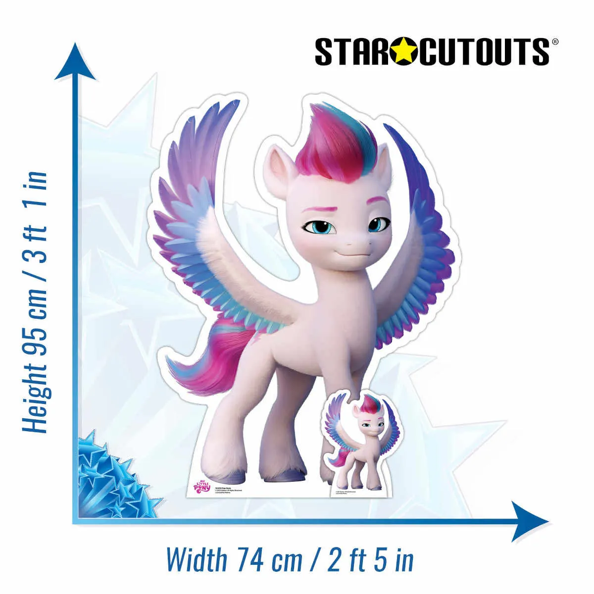 Zipp Storm My Little Pony Official Large + Mini Cardboard Cutout Size