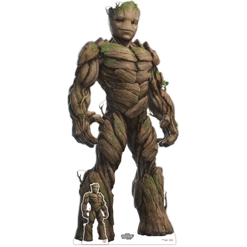 Groot Guardians of the Galaxy Vol. 3 Official Large + Mini Cardboard Cutout Front