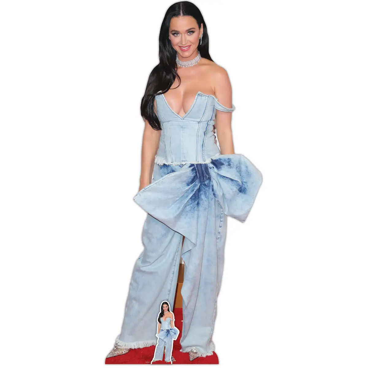 Katy Perry American Singer Songwriter Lifesize + Mini Cardboard Cutout Front