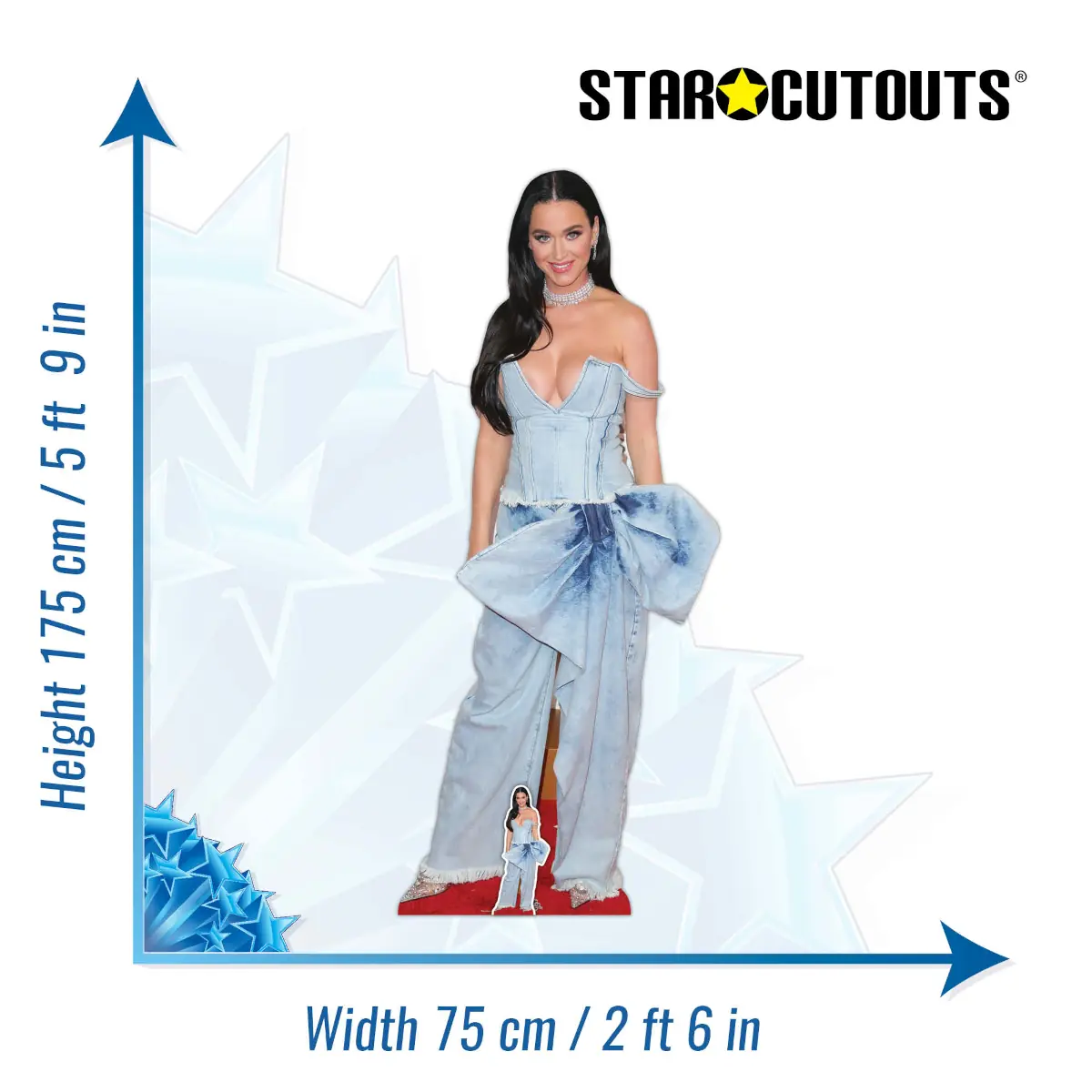 Katy Perry American Singer Songwriter Lifesize + Mini Cardboard Cutout Size