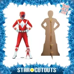 Red Power Ranger Official Lifesize + Mini Cardboard Cutout Standee Frame