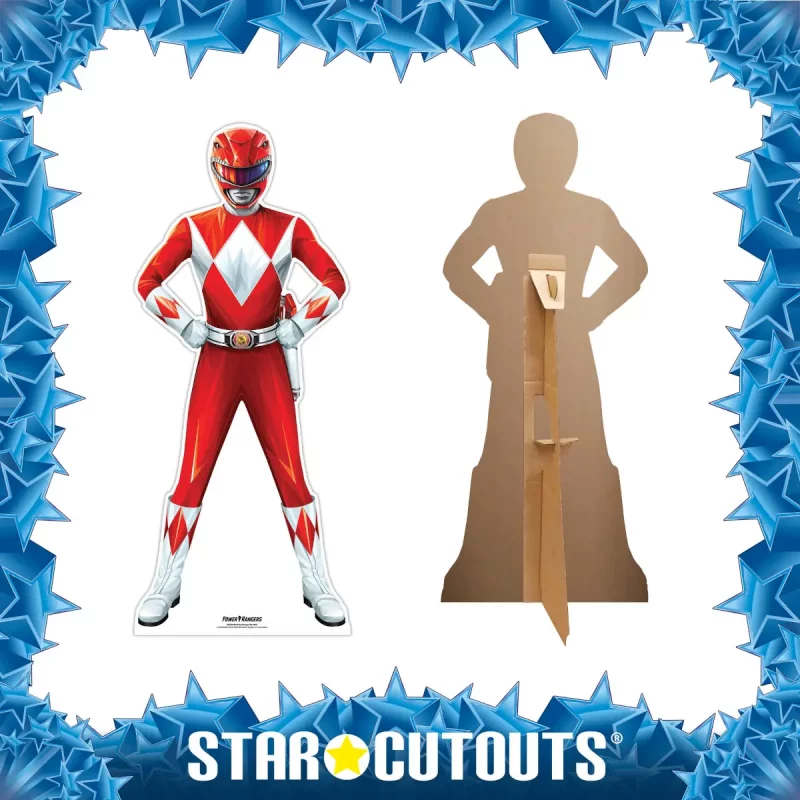 Red Power Ranger Official Mini Cardboard Cutout Standee Frame
