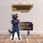 Rocket Raccoon Guardians of the Galaxy Vol. 3 Official Lifesize + Mini Cardboard Cutout Room