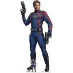 Star-Lord Chris Pratt Guardians of the Galaxy Vol. 3 Official Lifesize + Mini Cardboard Cutout Front