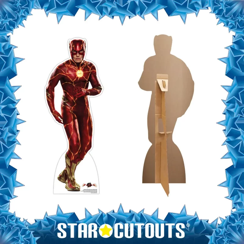 The Flash Live Action 2023 Action Pose Ezra Miller Official Mini Cardboard Cutout Frame