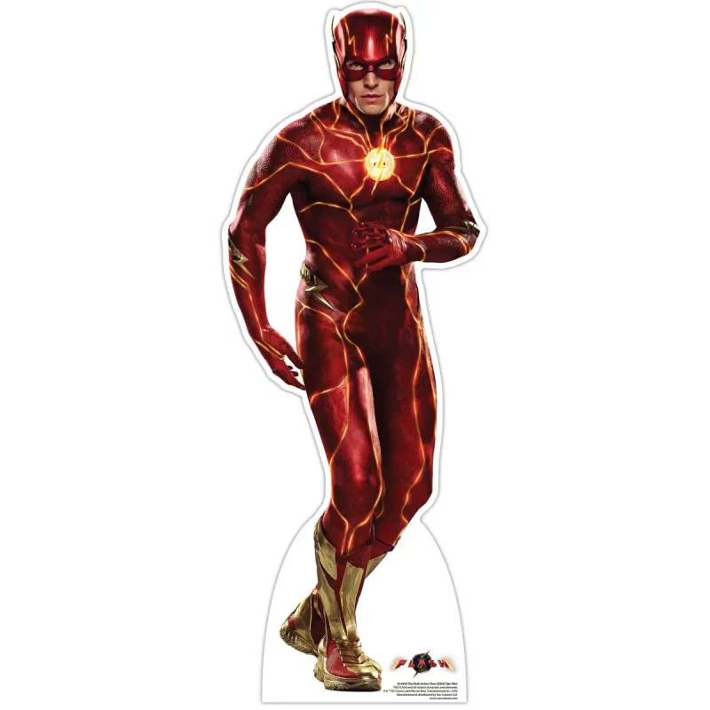 The Flash Live Action 2023 Action Pose Ezra Miller Official Mini Cardboard Cutout Front