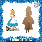 Alice in Wonderland Official Cardboard Cutout Party Decorations + Six Mini Party Supplies Frame