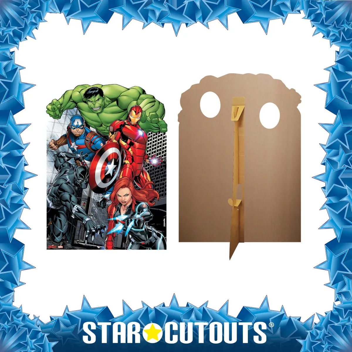 Avengers Assemble (Marvel Avengers) Child Size Stand-In Cardboard Cutout Frame