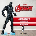 Black Panther 'Wakandas Protector' (Marvel Avengers) Lifesize + Mini Cardboard Cutout Room