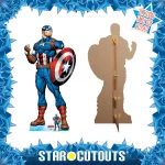 Captain America 'Superhero' (Marvel Avengers) Lifesize + Mini Cardboard Cutout Frame