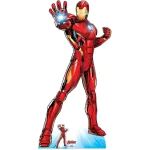 Iron Man 'Superhero' (Marvel Avengers) Lifesize + Mini Cardboard Cutout Front