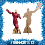 Iron Man 'Tony Stark' (Marvel Avengers) Lifesize + Mini Cardboard Cutout Frame
