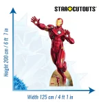 Iron Man 'Tony Stark' (Marvel Avengers) Lifesize + Mini Cardboard Cutout Size