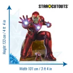 Iron Man 'Triple Repulsor Beam' (Marvel Avengers) Lifesize + Mini Cardboard Cutout Size