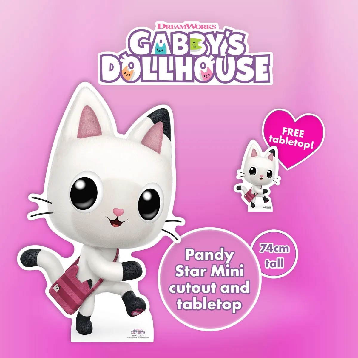 SC4276 Pandy Paws Gabbys Dollhouse Official Small Mini Cardboard Cutout Standee 2