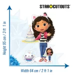 SC4316 Gabby With Cake DreamWorks Gabbys Dollhouse Official Small Mini Cardboard Cutout 3