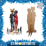 SP016 Official Miraculous Ladybug Cat Noir The Movie Party Pack Cardboard Cutout Mini 2