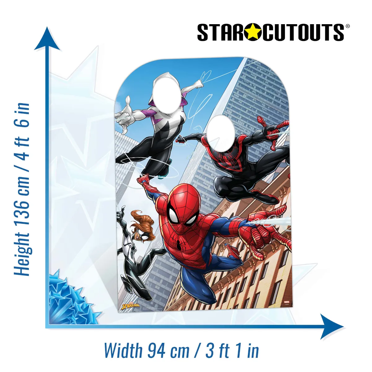 Ultimate Spider-Man (Marvel Spider-Man) Lifesize Stand-In Cardboard Cutout Size