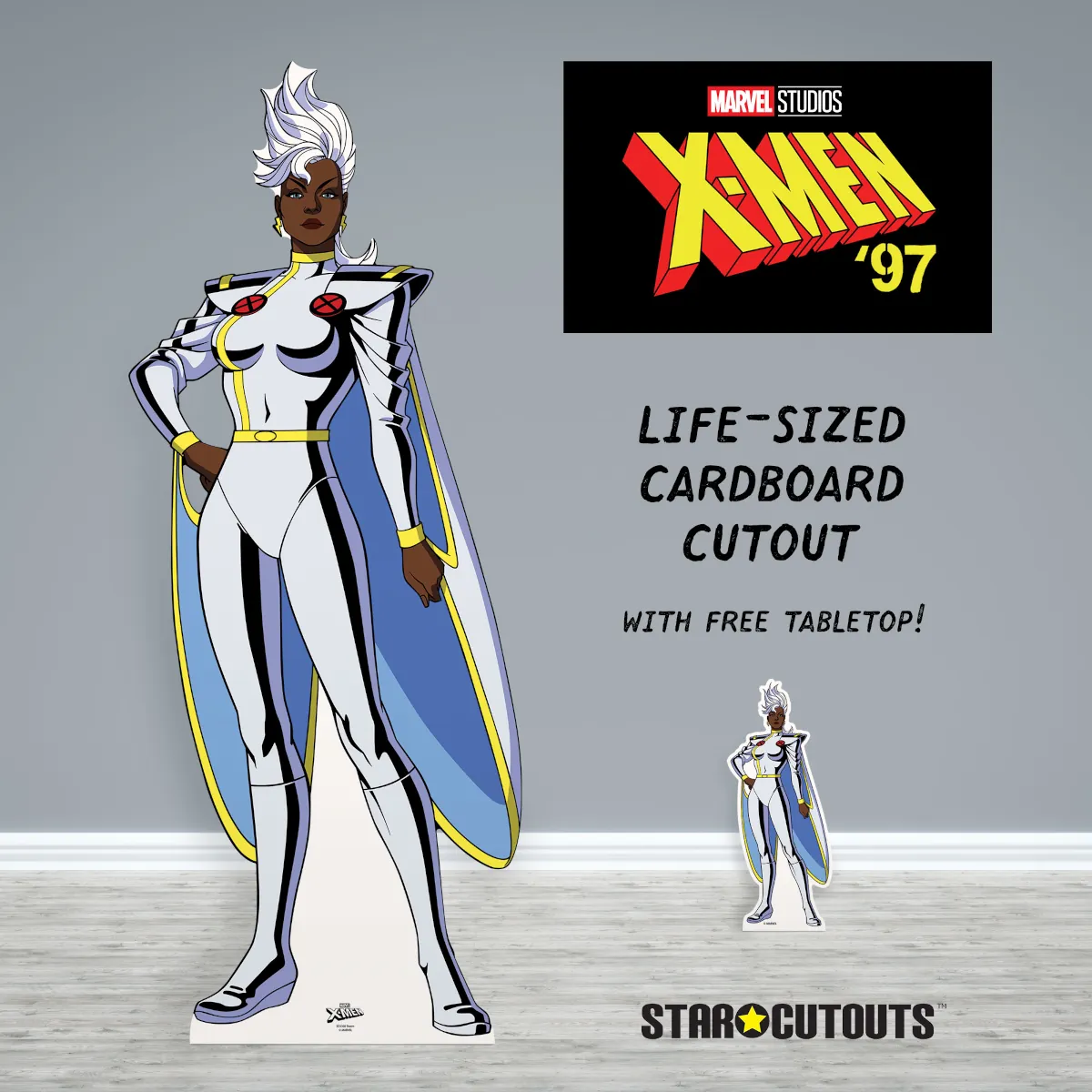 Storm Marvel X-Men '97 Official Lifesize + Mini Cardboard Cutout Room