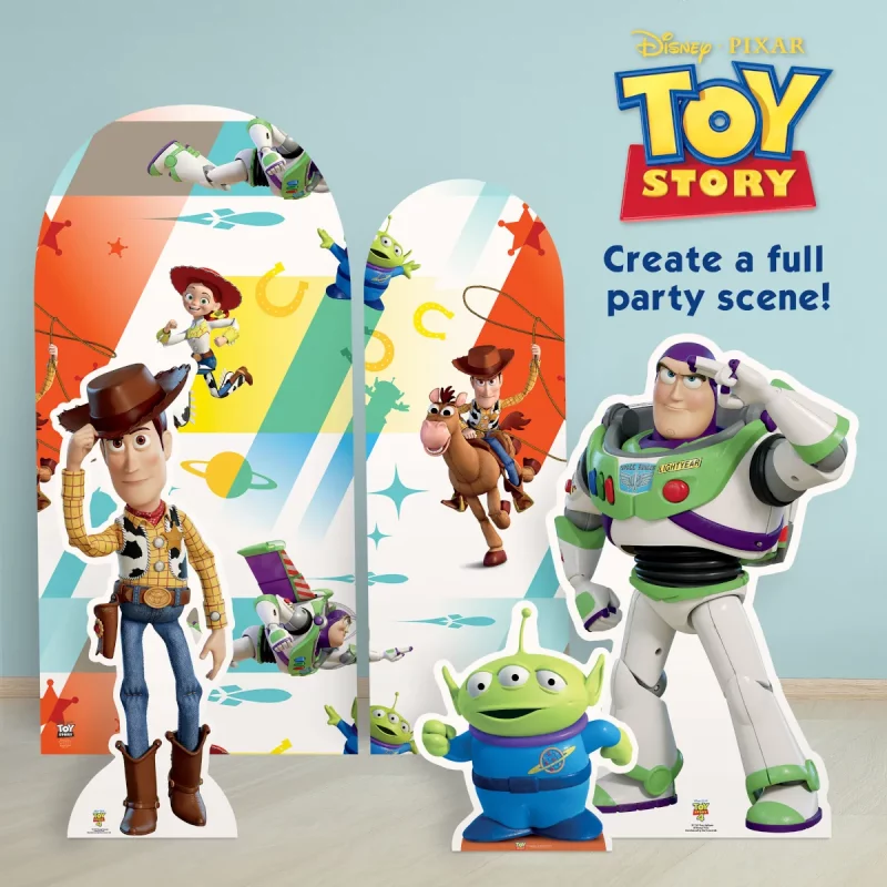 Toy Story Characters Disney Toy Story Official Backdrop Double Cardboard Cutout Group