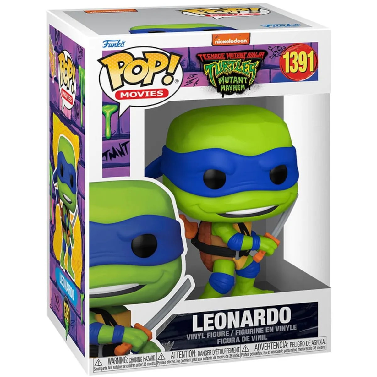 Funko Pop Movies Teenage Mutant Ninja Turtles Leonardo Collectable Vinyl Figure Front