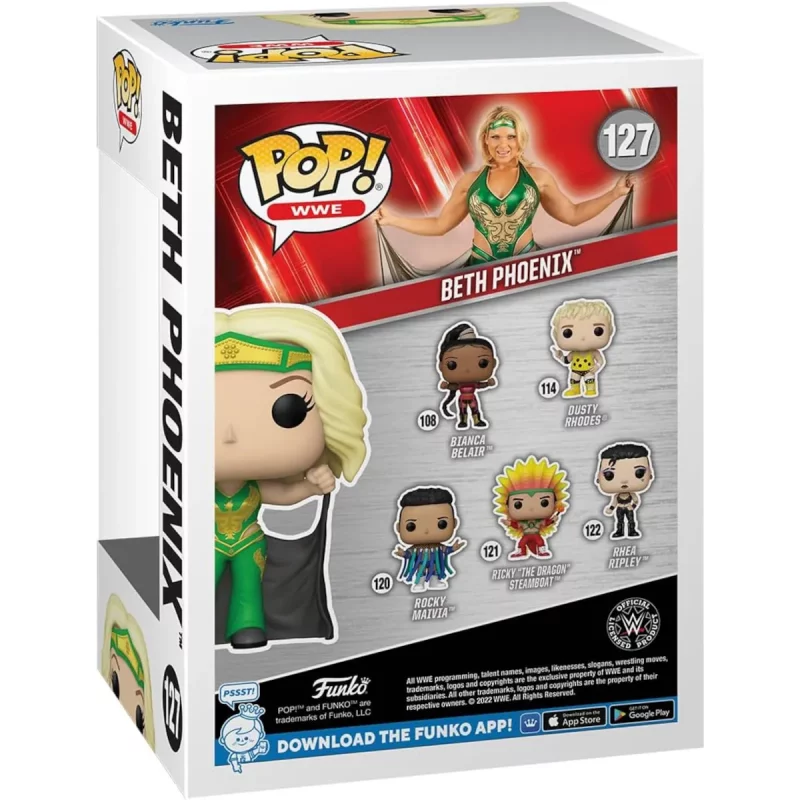 Funko Pop WWE Beth Phoenix Chance of Chase Collectable Vinyl Figure Back