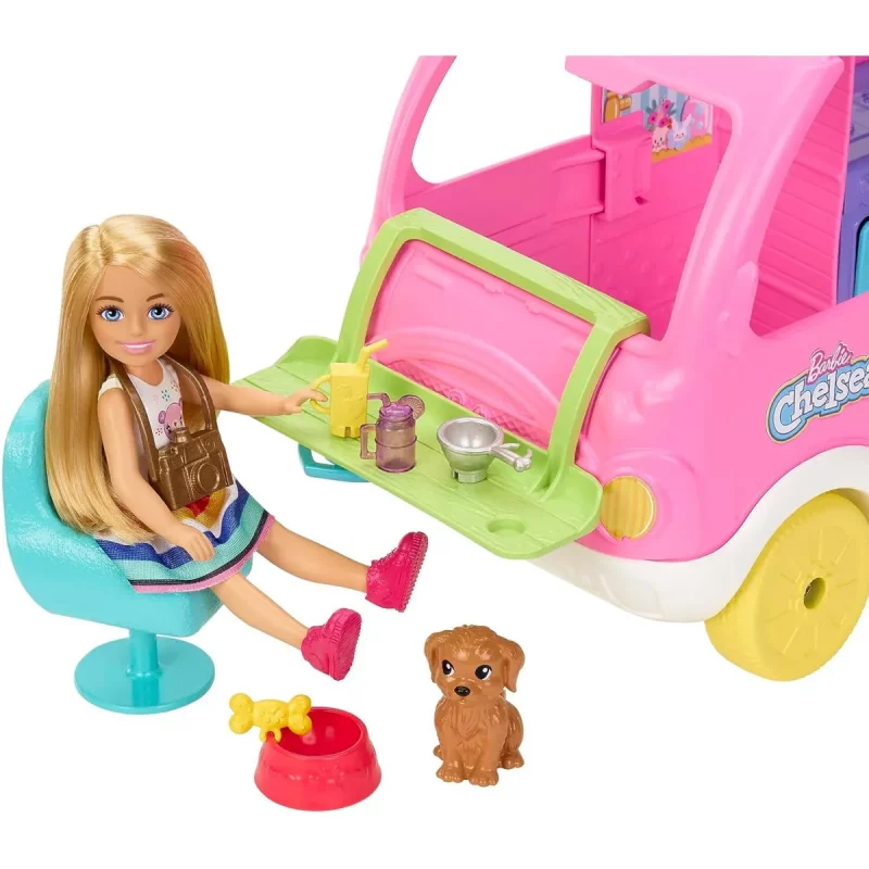 Barbie Chelsea 2-in-1 Camper Van Playset Eating