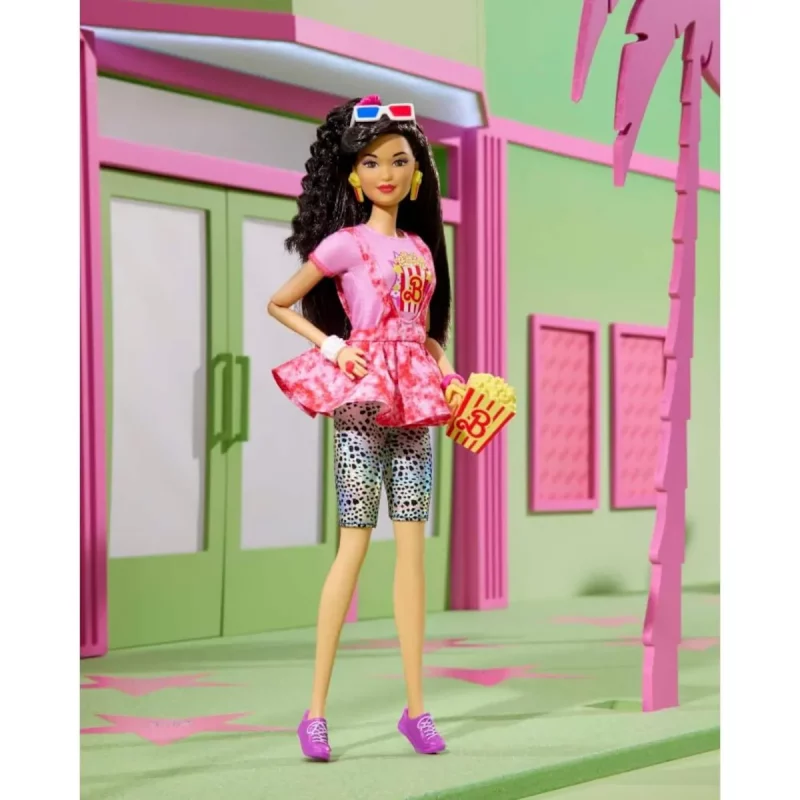 Barbie Rewind 80s Edition 80s Inspired Movie Night Doll Pose