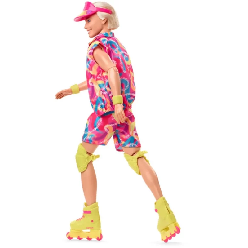 Barbie The Movie Collectible Ken Doll Wearing Retro-Inspired Inline Skate Outfit Back