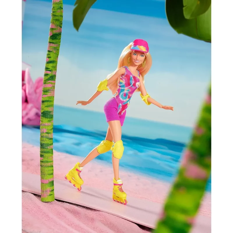 Barbie The Movie Doll Margot Robbie As Barbie Collectible Inline Skating Doll Skating