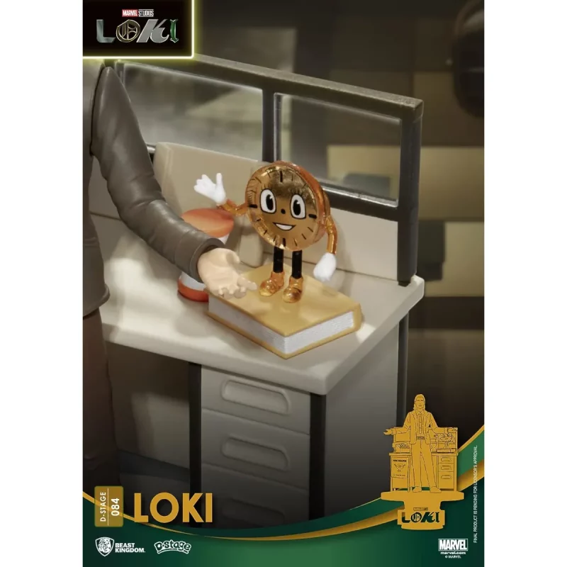Beast Kingdom Loki D-Stage 16cm PVC Diorama Statue Clock