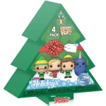 Funko Pocket Pop Elf Tree Holiday Collectable Vinyl Figures (4-Pack) Box