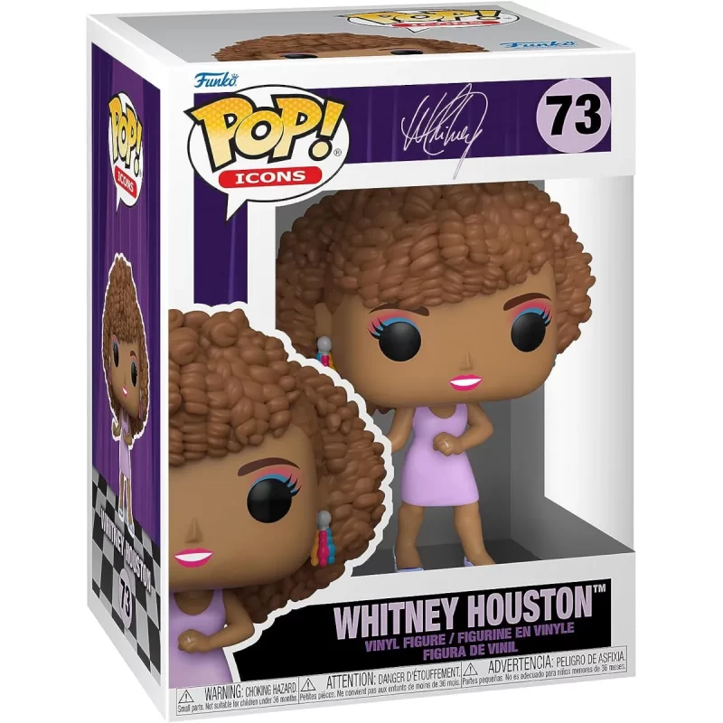 Funko Pop Icons Whitney Houston Collectable Vinyl Figure Box Front