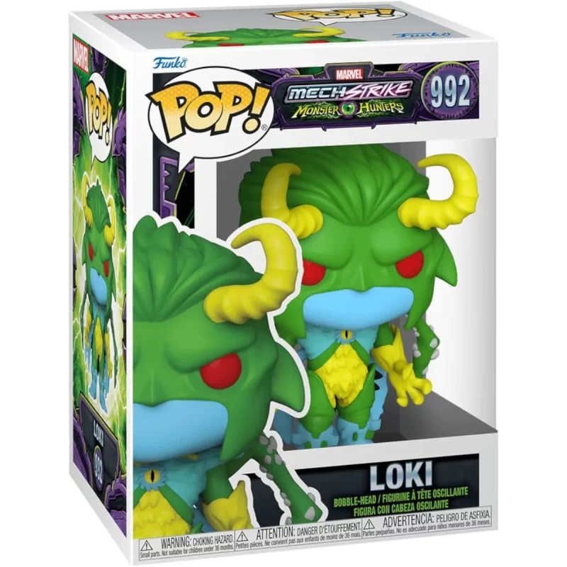 Funko Pop Marvel Monster Hunters Loki Collectable Vinyl Figure Box