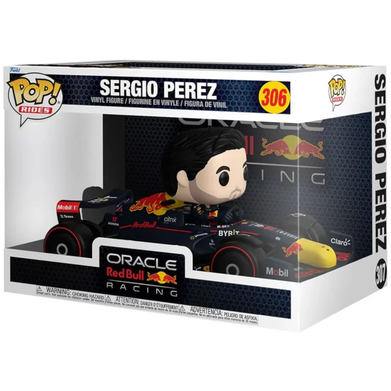 Funko Pop Rides Super Deluxe Oracle Red Bull Racing Sergio Perez Car Collectable Vinyl Figure Box Front