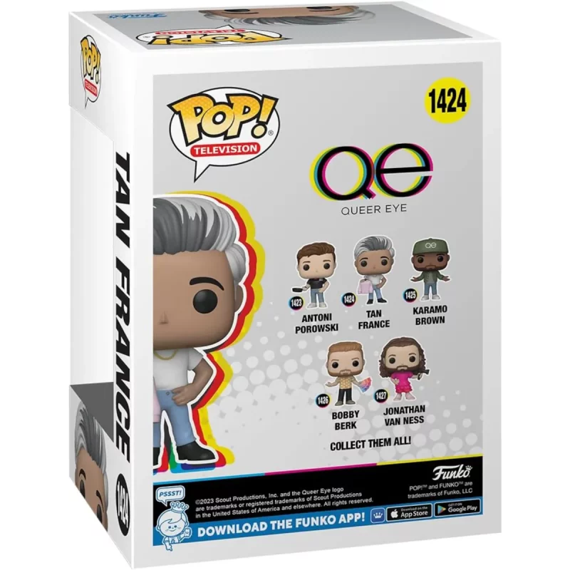 Funko Pop Television Queer Eye Tan France Collectable Vinyl Figure Back