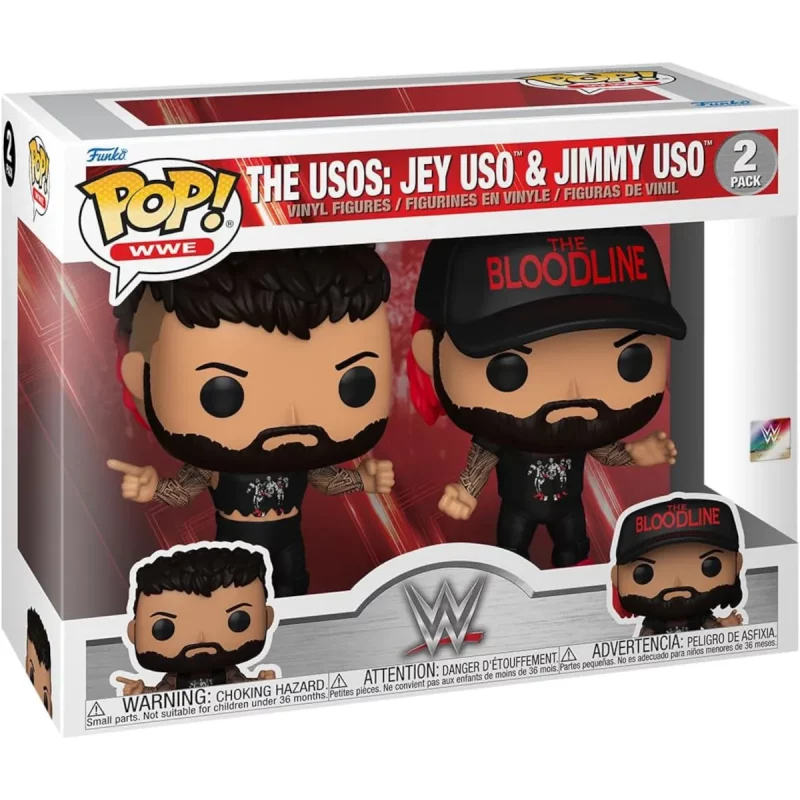 Funko Pop WWE The Usos Jey Uso & Jimmy Uso Collectable Vinyl Figures (2-Pack) Front