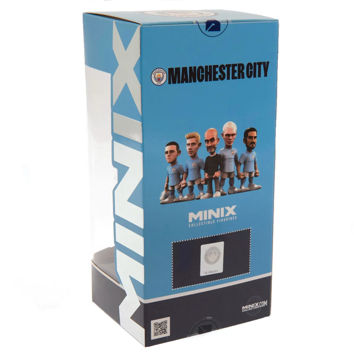 Pep Guardiola Manchester City FC 12cm MINIX Collectable Figure Box Back