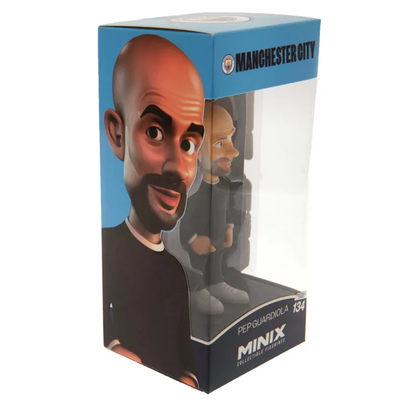 Pep Guardiola Manchester City FC 12cm MINIX Collectable Figure Box Right