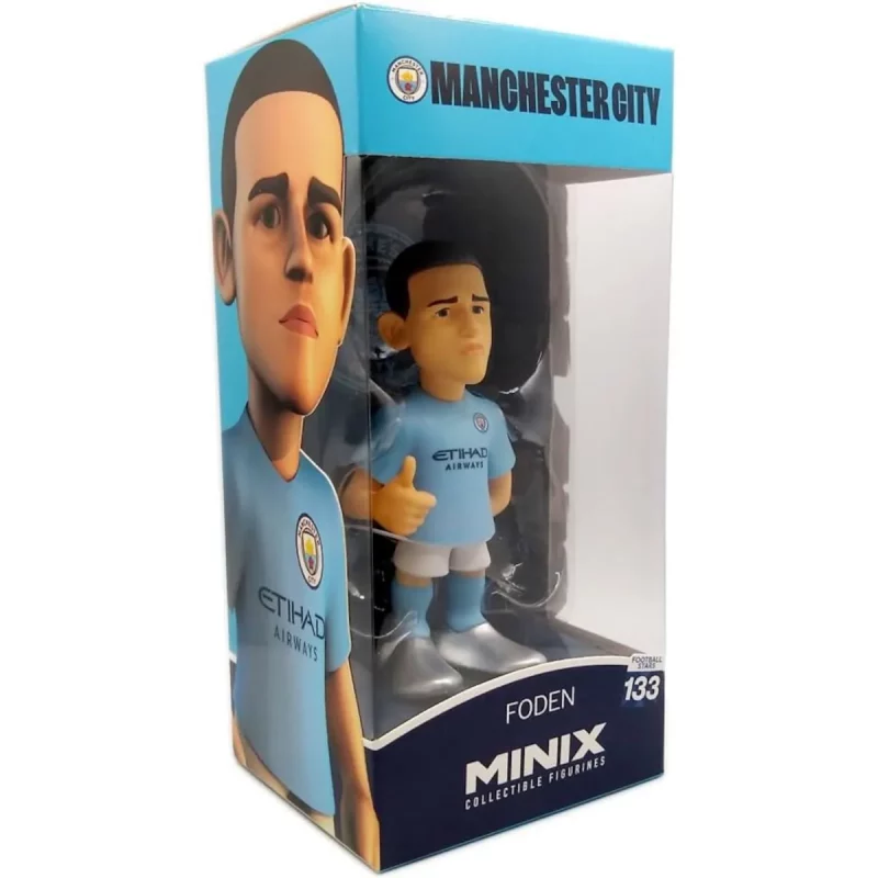 Phil Foden Manchester City FC 12cm MINIX Collectable Figure Box Right