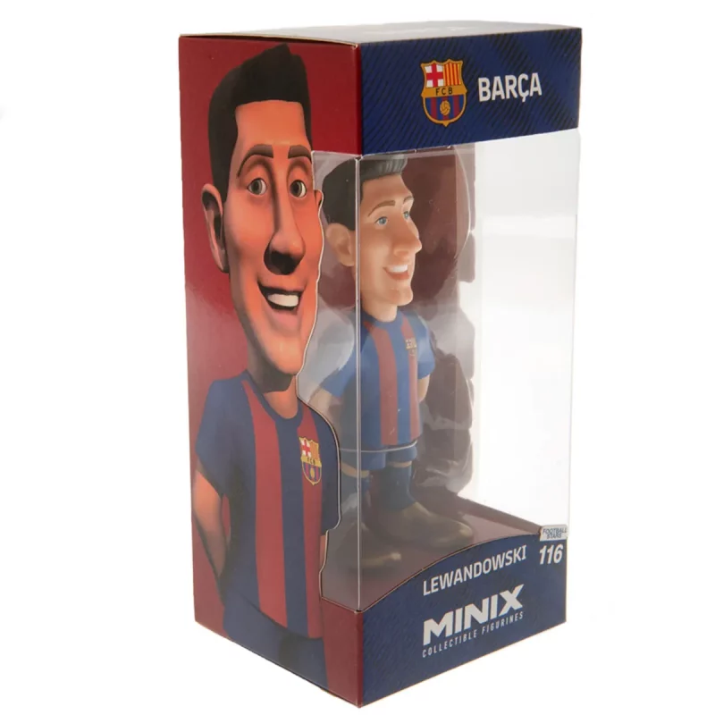 Robert Lewandowski FC Barcelona 12cm MINIX Collectable Figure Box Right