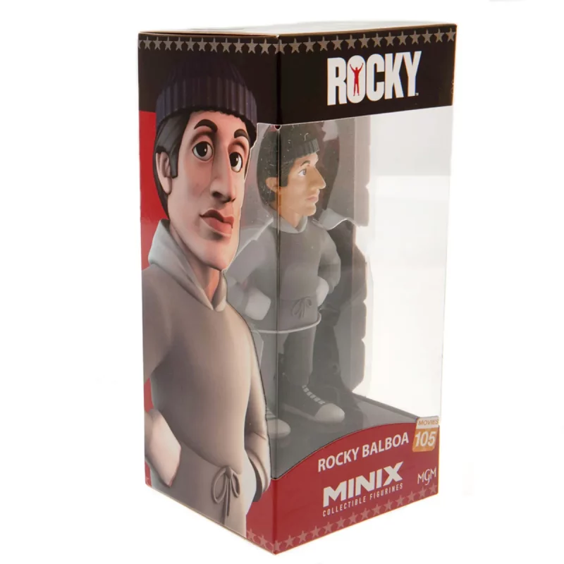 Rocky Balboa Training 12cm MINIX Collectable Figure Box Left